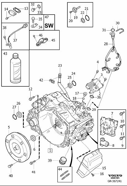 30713726 - Volvo Sealing Ring. Gearbox, Automatic. Transmission ...